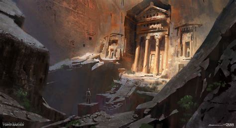 Artstation Cliff Tomb Rise Of The Tomb Raider Concept