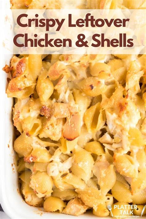 Seal and marinate in refrigerator for at least 4 hours (preferably overnight). Leftover Chicken and Shells Casserole | Beef recipes easy, Easy chicken recipes, Leftover ...