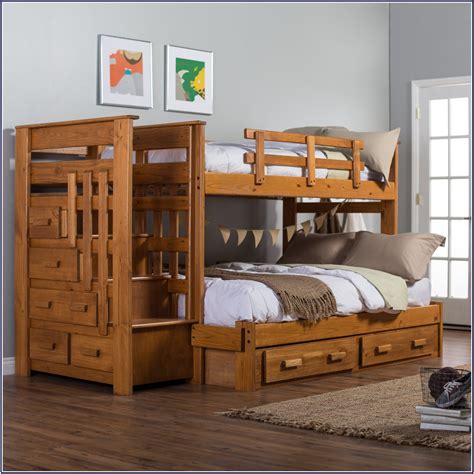 Twin Over Full Wood Bunk Bed Instructions Bedroom Home Decorating