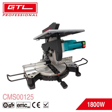1800w Powerful Wood Cutting Table Saw 250mm Compound Miter Saw China