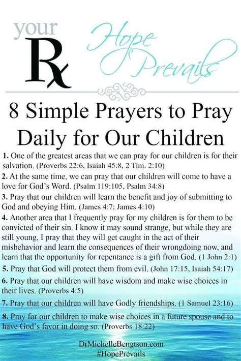 8 Simple Prayers To Pray Daily For Our Children Hope For Today