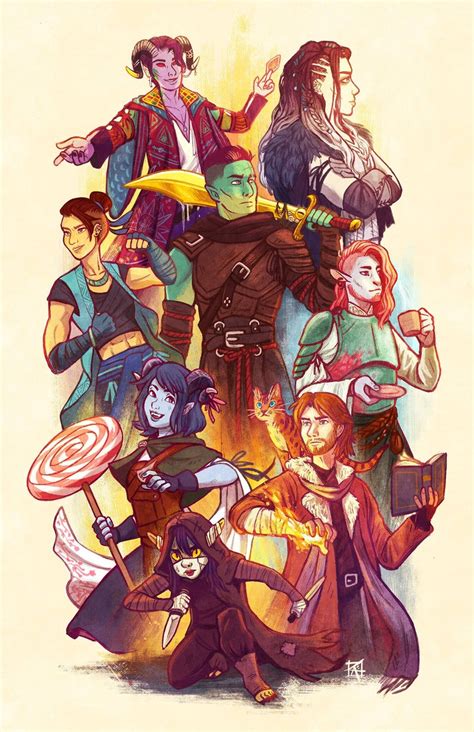 The Mighty Nein 11x17 Critical Role Fan Art Poster Etsy In 2021