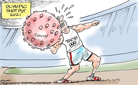 Cartoon Covid Olympics Cartoons
