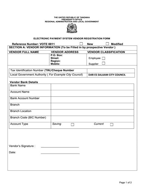 Vendor Form Pdf Fill Out And Sign Printable Pdf Template Signnow