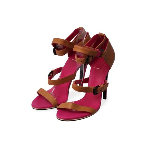 bottega veneta leather strappy sandals pink nude s 38 5 luxity