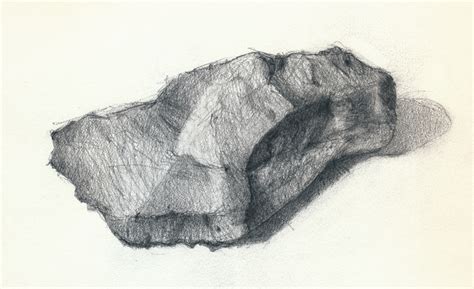 Drawing Of A Rock Still Life By Radamsfineart On Deviantart