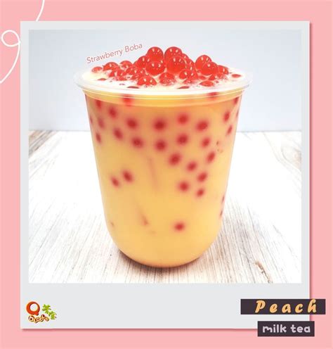 Peach Milk Tea Milk Tea Bubble Tea Wholesale Tea