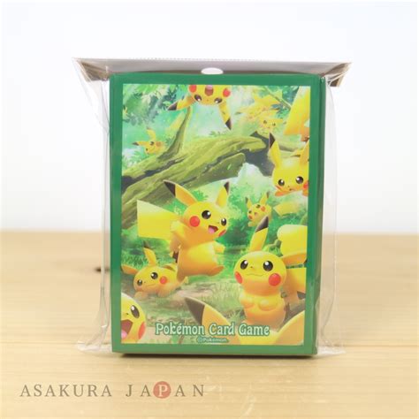 Pokemon Center Original Card Game Sleeve Pikachu Forest 64 Sleeves
