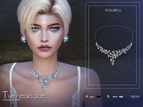 Pearl Necklace 202101 By S Club Ll At Tsr Sims 4 Updates