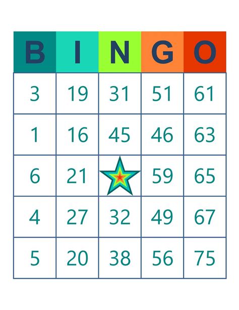 Bingo Cards 1000 Cards 1 Per Page Immediate Pdf Download Multi