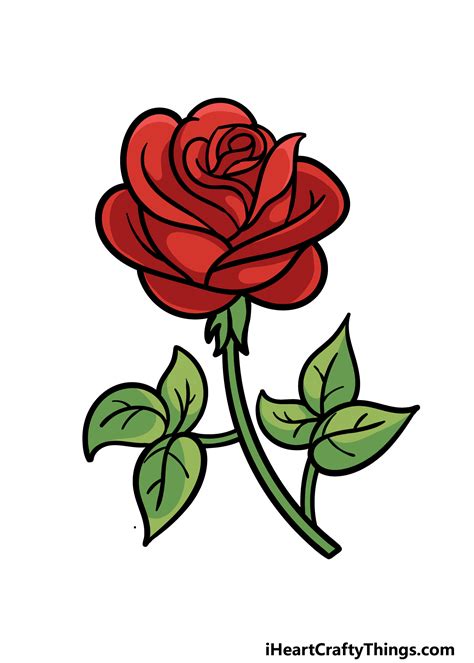 How Draw A Rose Flower Best Flower Site