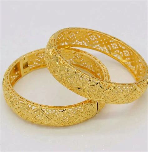 18k Gold Plated Bangle Bracelet Openable Gold Plated Bangles Gold