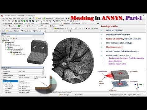 After entering an element size value as shown in the red box below, then click on generate mesh as shown by the red arrow above in ansys® as you understand that the changing element size in ansys® mechanical meshing is very basic. Meshing in ANSYS/Global Mesh Control/Part-1 - YouTube