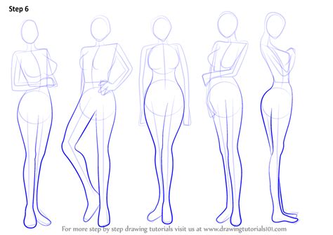 How To Draw Anime Body Female Body Step By Step
