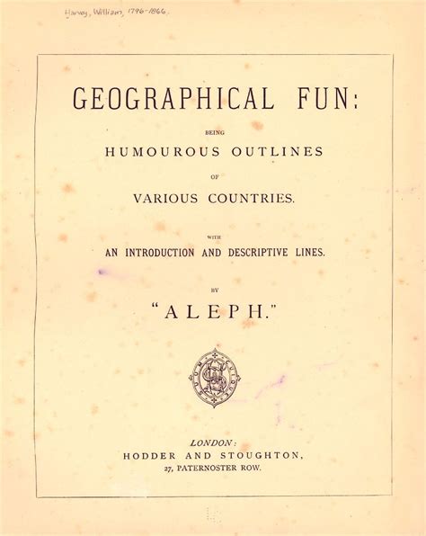 Geographical Fun Being Humourous Outlines Of Various Countries With An Introduction And