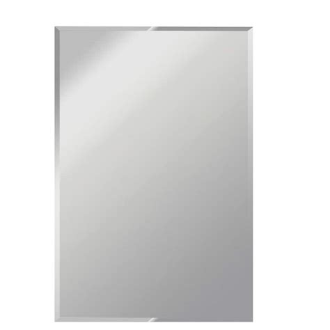 Shop Gardner Glass Products 30 In X 60 In Silver Beveled Rectangle Frameless Traditional Wall