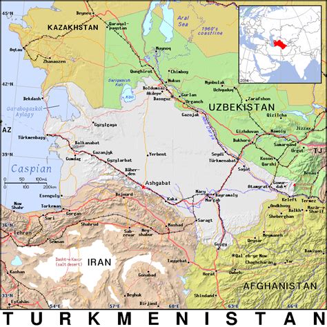 Tm · Turkmenistan · Public Domain Maps By Pat The Free Open Source