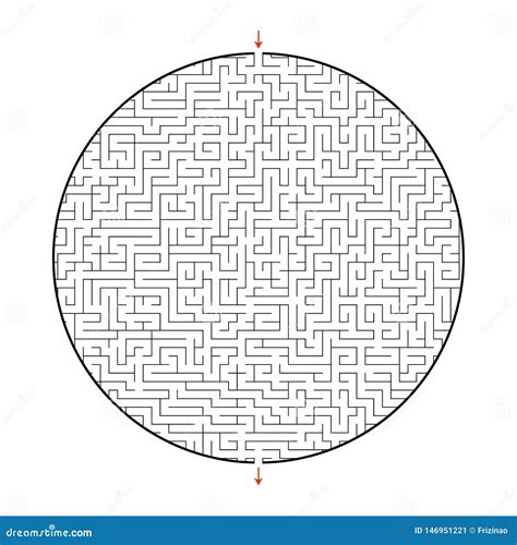 Difficult Big Maze. Game for Kids and Adults. Puzzle for Children