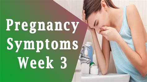 pregnancy symptoms week 3 pregnancy week by week youtube