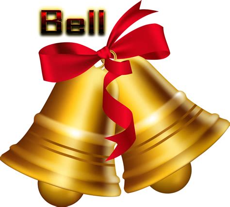 Golden Christmas Bell Png Png All