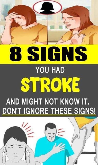 8 Signs You Had A Stroke And Might Not Know It Dont Ignore These