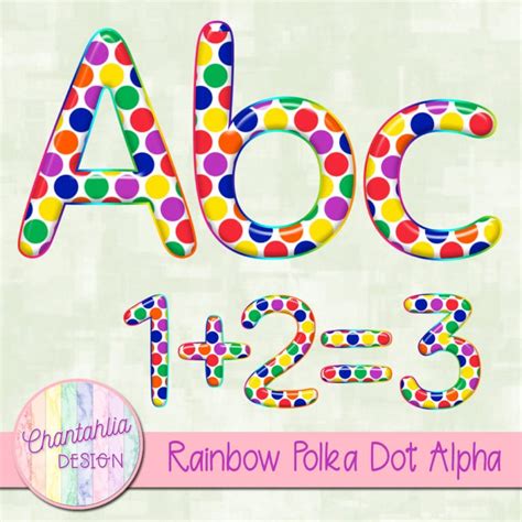 Free Alpha Featuring A Rainbow Polka Dot Design