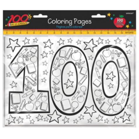 Partymart 100th Day Of School Coloring Pages