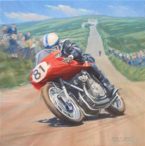 Motorcycle Racing Painting John Surtees Mv Art In Motion