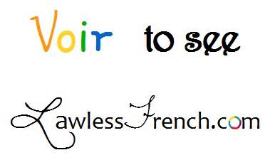 Every exercise has a vocab? Voir - to see - Essential French Verb - Lawless French ...