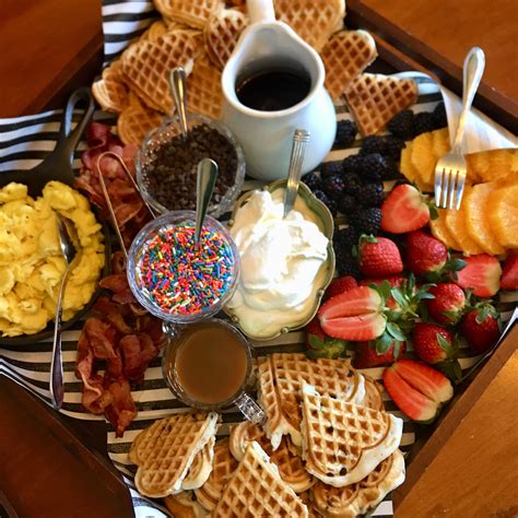 Wafflebreakfast Board A Fun Way To Greet House Guests Breakfast