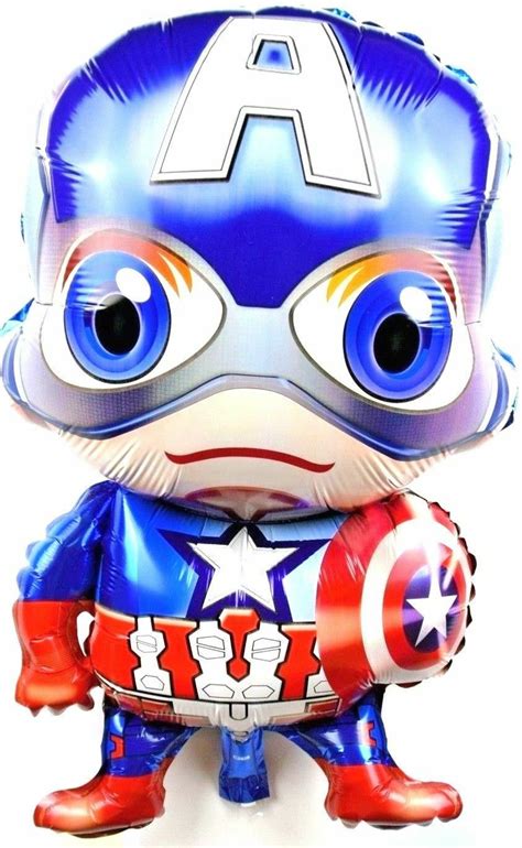 Xl Helium Foil Balloons Present Hero Captain America Film Birthday