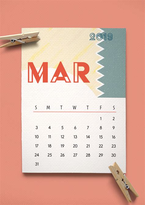 Mini Calendar 2019 on Behance