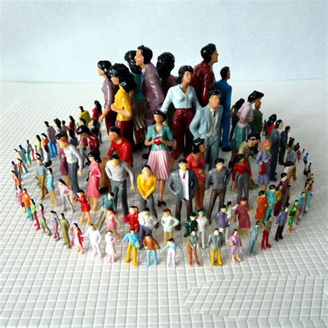 100pcs Plastic People Figures Toys 1 200 1 100 1 150 1 75 1 50 Scale