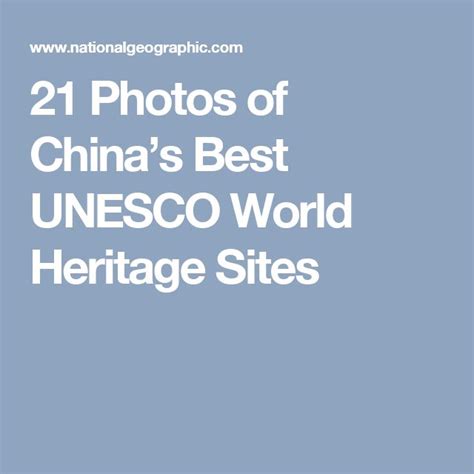 21 Photos Of Chinas Best Unesco World Heritage Sites Unesco World