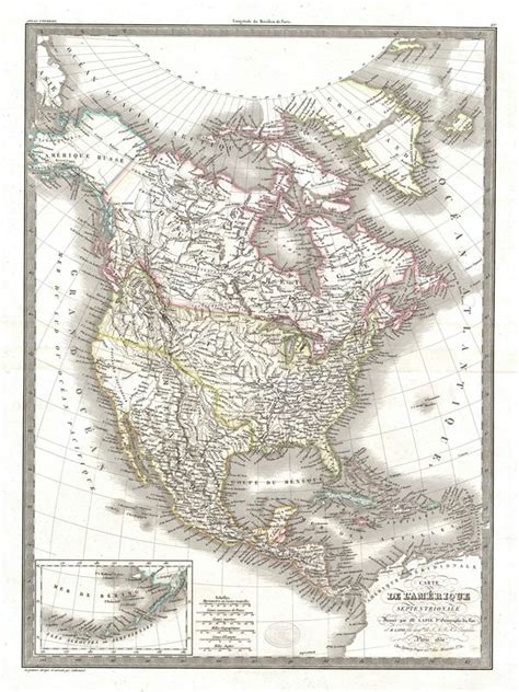 Carte De Lamerique Septentrionale Geographicus Rare Antique Maps
