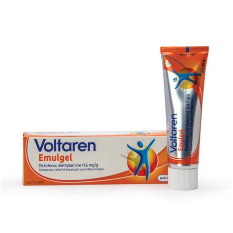 Voltaren Emulgel Pain Relieving Gel 100g And 50g Myphysioshop