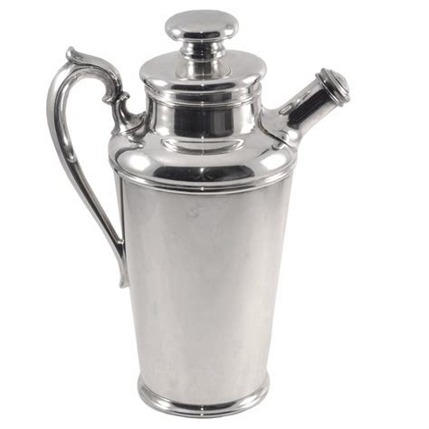Rogers Bros. 1930s Vintage Silverplate Cocktail Shaker, The Hour