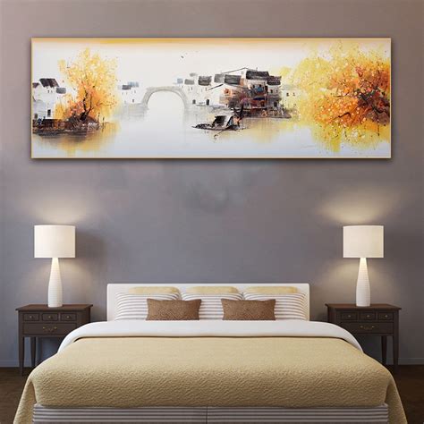 Abstract Painting Large Size Wall Art Chinese Mountain Fog