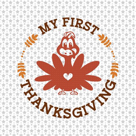 My First Thanksgiving Svg Png Eps Pdf Files Baby Cut File Etsy Uk