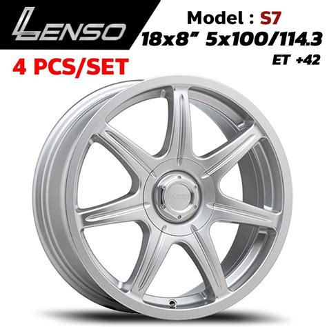 New Lenso S7 Wheel Rim 18x8 Pcd 5x1001143 Et42 For Mitsubishi