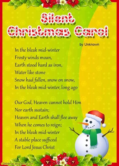 Christmas Poems For Kids Short Christmas Poems Christmas Poems