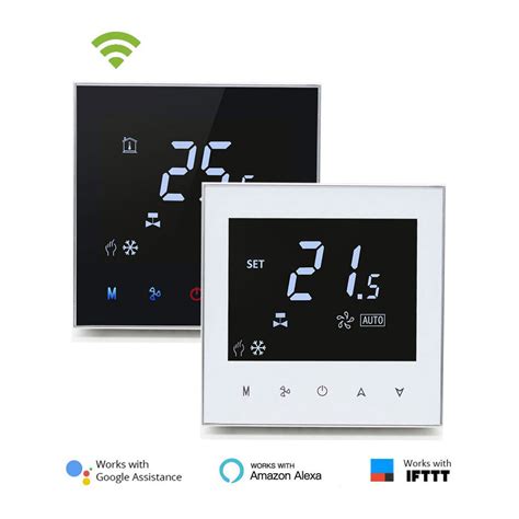 Touch Screen Fan Coil Units Control Digital Modbus Thermostat For Hotel Or Office Building Room