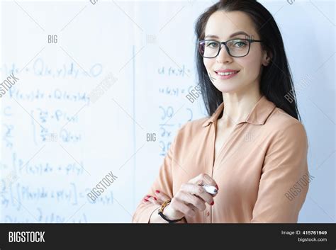 Woman Teacher Glasses Image And Photo Free Trial Bigstock