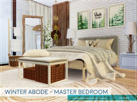 The Sims Resource Winter Abode Master Bedroom