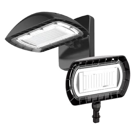 Commercial Electric 50 Watt Integrated Led Flood Light With Wall Pack
