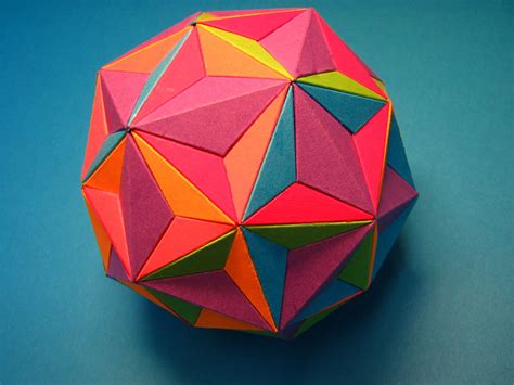 Compound Of Dodecahedron And First Stellation Of Icosahedron Origami