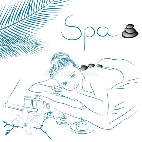 spa massage illustration stock vector illustration of body 30931405