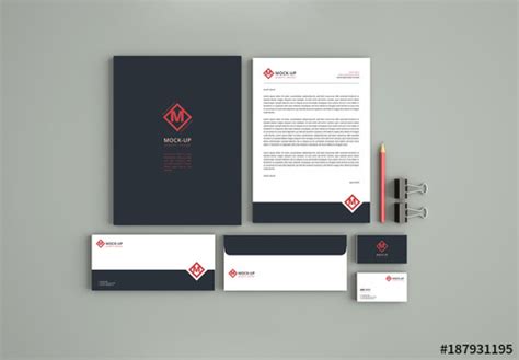 Free mockup in psd format. Business Stationery Set Mockup 2. Buy this stock template ...