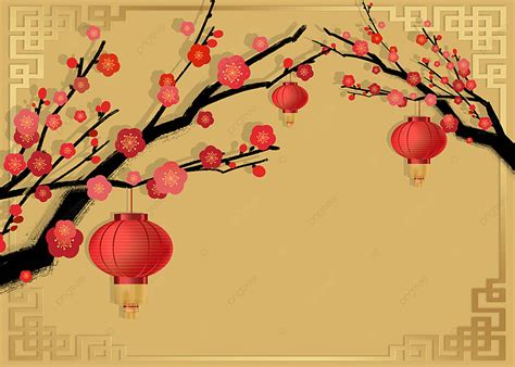 새해 붉은 매화 배경 새해 새로운 봄 중국의 설날 배경 일러스트 및 사진 무료 다운로드 Pngtree