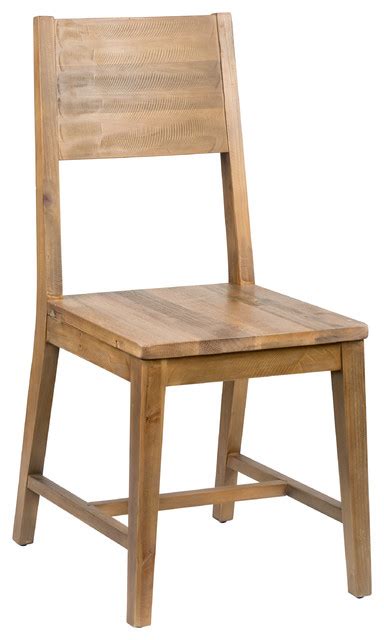 Norman Reclaimed Pine Dining Chair Distressed Natural By Kosas Home
